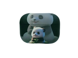 Estojo Para Fones De Ouvido Airpods Pro 2 Com Estampa De Panda Fantasma, Em Tpu Fosco.
