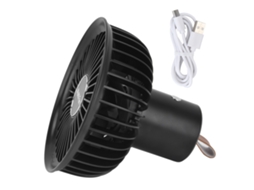 Vento Elétrico Portátil Usb Recarregável Camping Preto