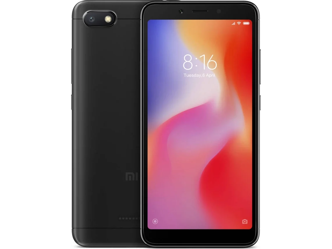 Smartphone XIAOMI Redmi 6A (5.45'' - 2 GB - 16 GB - Preto)
