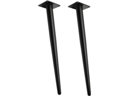 Suportes De Metal Cônicos De 2 Peças Para Substituição De Móveis, Mesas, Escrivaninhas, Armários, Etc. - Material Sólido
