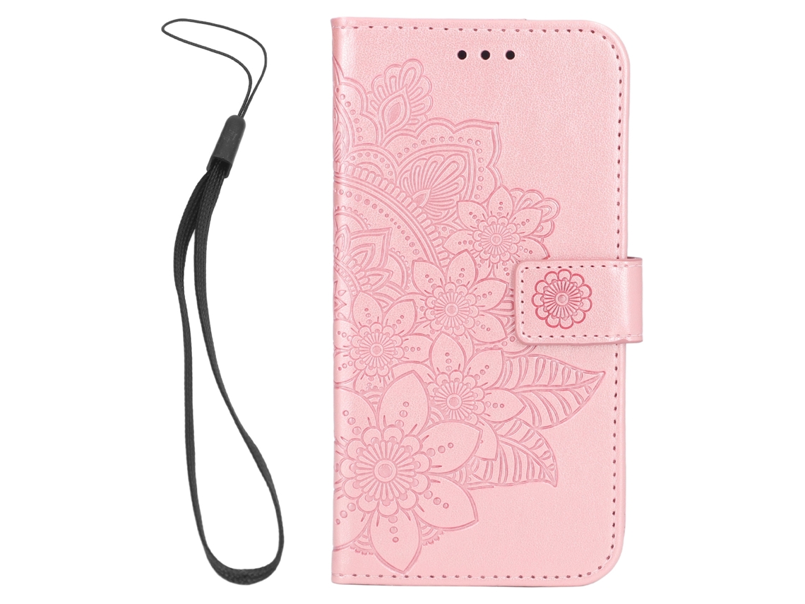 Capa LAXISCREED para Samsung Galaxy S22 Couro Pu Floral