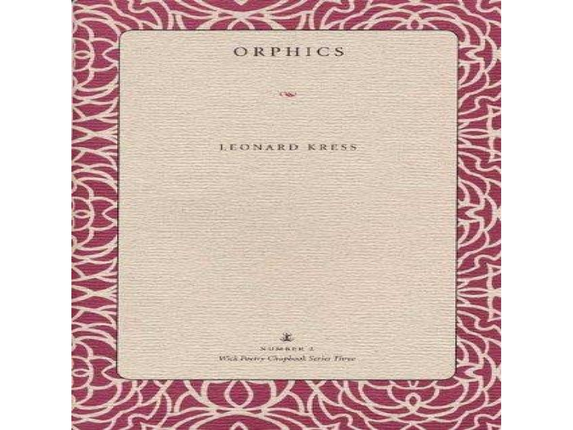 Livro Orphics de The Kent State University Press (Inglês)