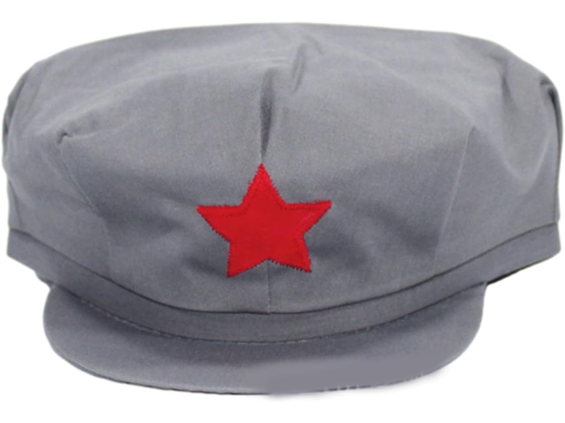 Chapéu Clássico Do Exército Chinês Com Emblema De Estrela De Cinco