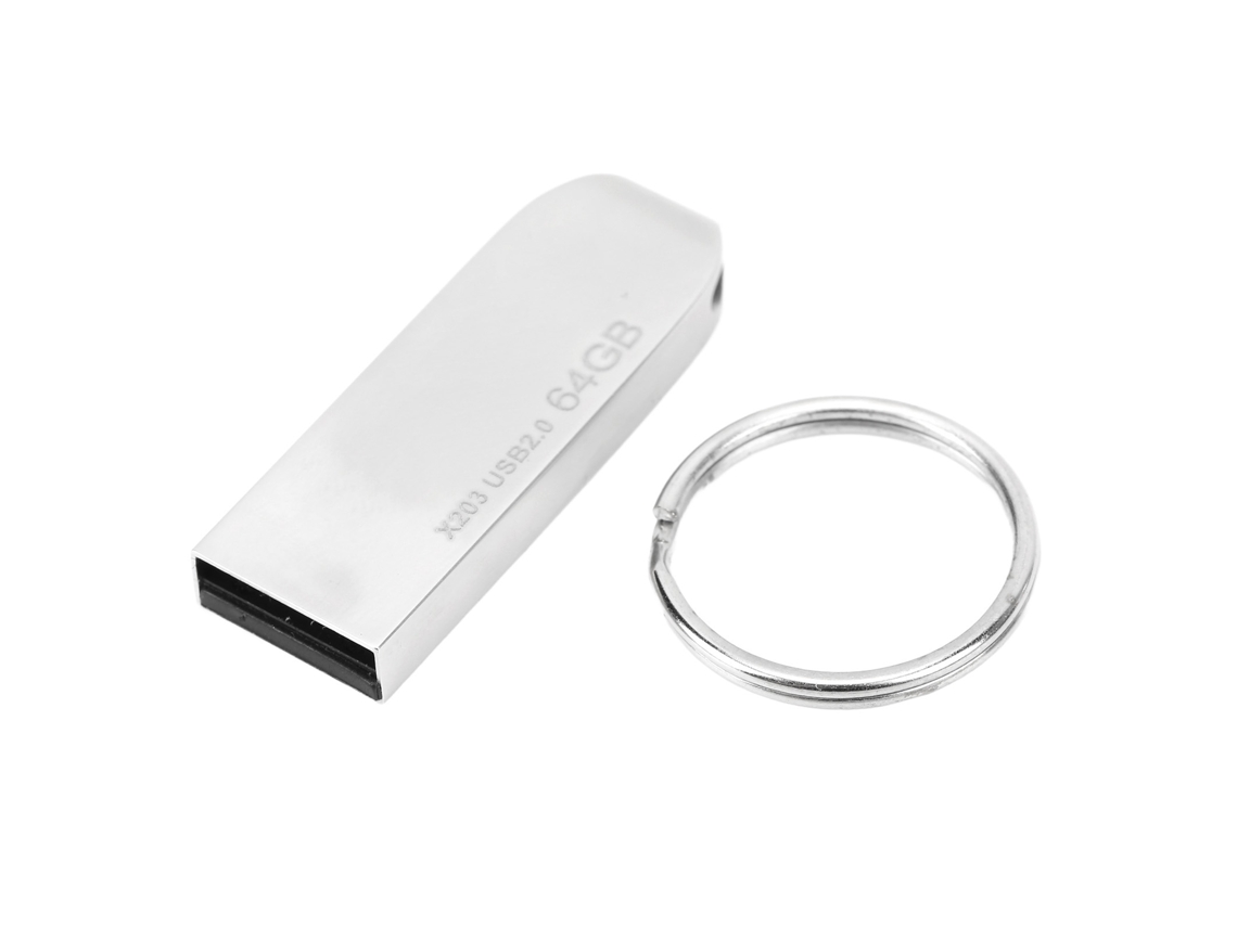 Pen drive USB X203 em liga de zinco, USB 2.0 para laptop, memória USB