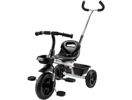 Triciclo Evolutivo HYPERMOTION Triciclo Bebé dos 1 Aos 5 Anos Empurrão Ajustável Desmontável Acoplado Ao Guiador Rodas Largas Bombeadas