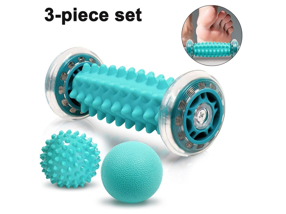 Versão Massagem Nos Pés Rolo De Massagem Nos Pés, Rolo Muscular E Conjunto De Bolas, 0,38kg