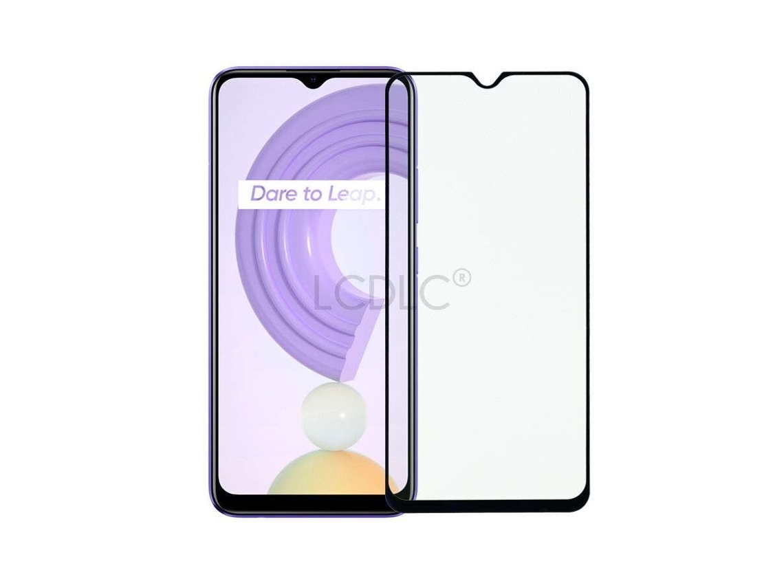 Película De Vidro Temperado Completa Preto Para Realme C21