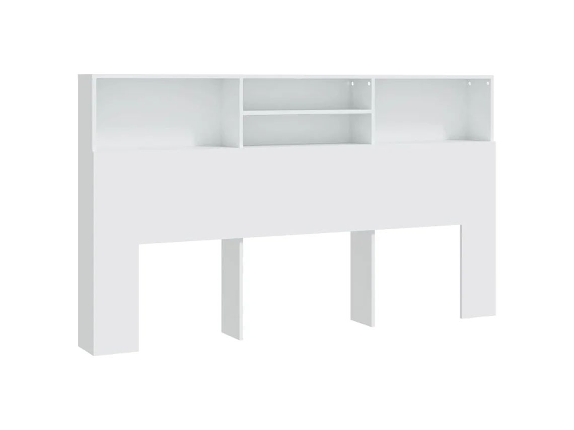 Headboard Cabinet, Headboard Cabinets Vidaxl Branco Madeira Processada (180 X 19 X 103.5 Cm)