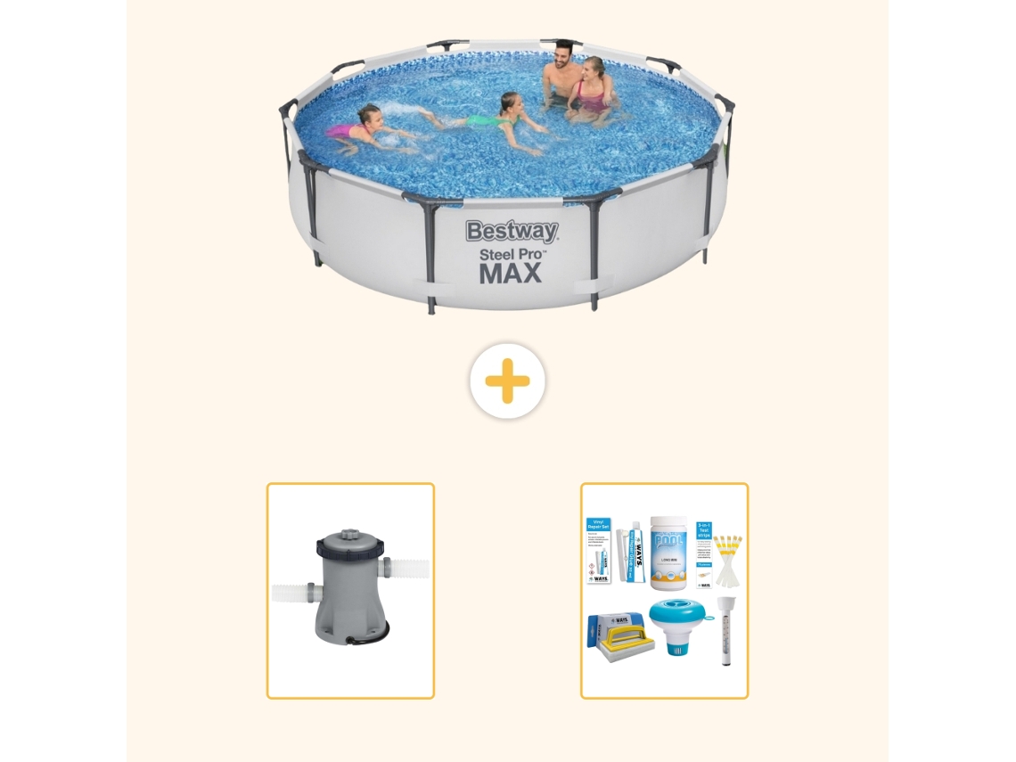 Bestway Piscina Bestway Steel Pro Max Redonda - 305x76 Cm - 3-peças S22330