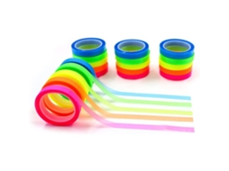 Abas Adesivas De Índice, 20 Rolos, 5 Cores, 0.6cm, 5m, Transparentes, Para Páginas E Livros
