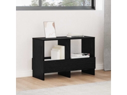 Vidaxl Estante De Revistas Carvalho Preto 68,5 X 30 X 45 Cm