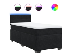 Box Spring Bed, Box Spring Beds Vidaxl Preto Veludo (80 X 200 Cm)