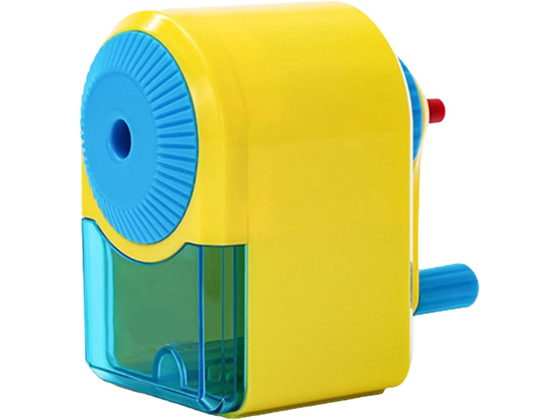 Apontador De Lápis Manual Portátil Com Manivela, Ideal Para