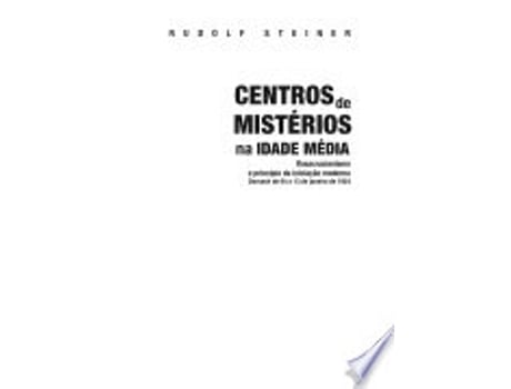Livro CENTROS DE MISTERIOS NA IDADE MEDIA de STEINER, RUDOLF (Português do Brasil)