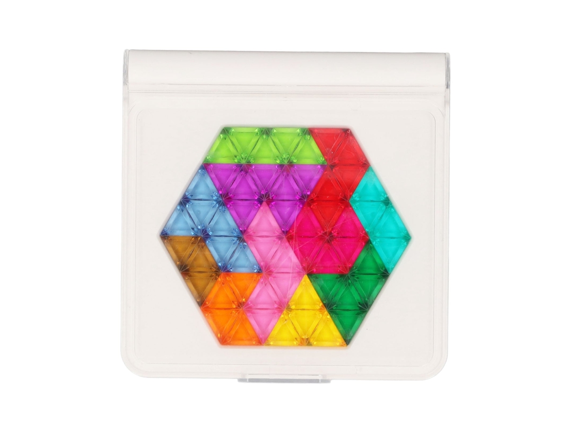 Primerox jogo de Quebra cabeça Tangram Plástico para Crianças Brinquedo Educativo Tabuleiro Interativo