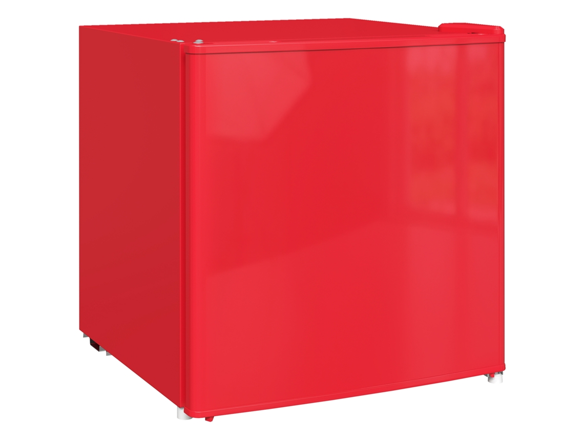 Freezer de mesa com capacidade de 35 litros, porta reversível, vermelho