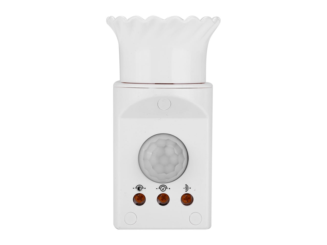 Laxiscreed Base De Lâmpada Com Sensor De Movimento Infravermelho E27, Sem Instalação Elétrica