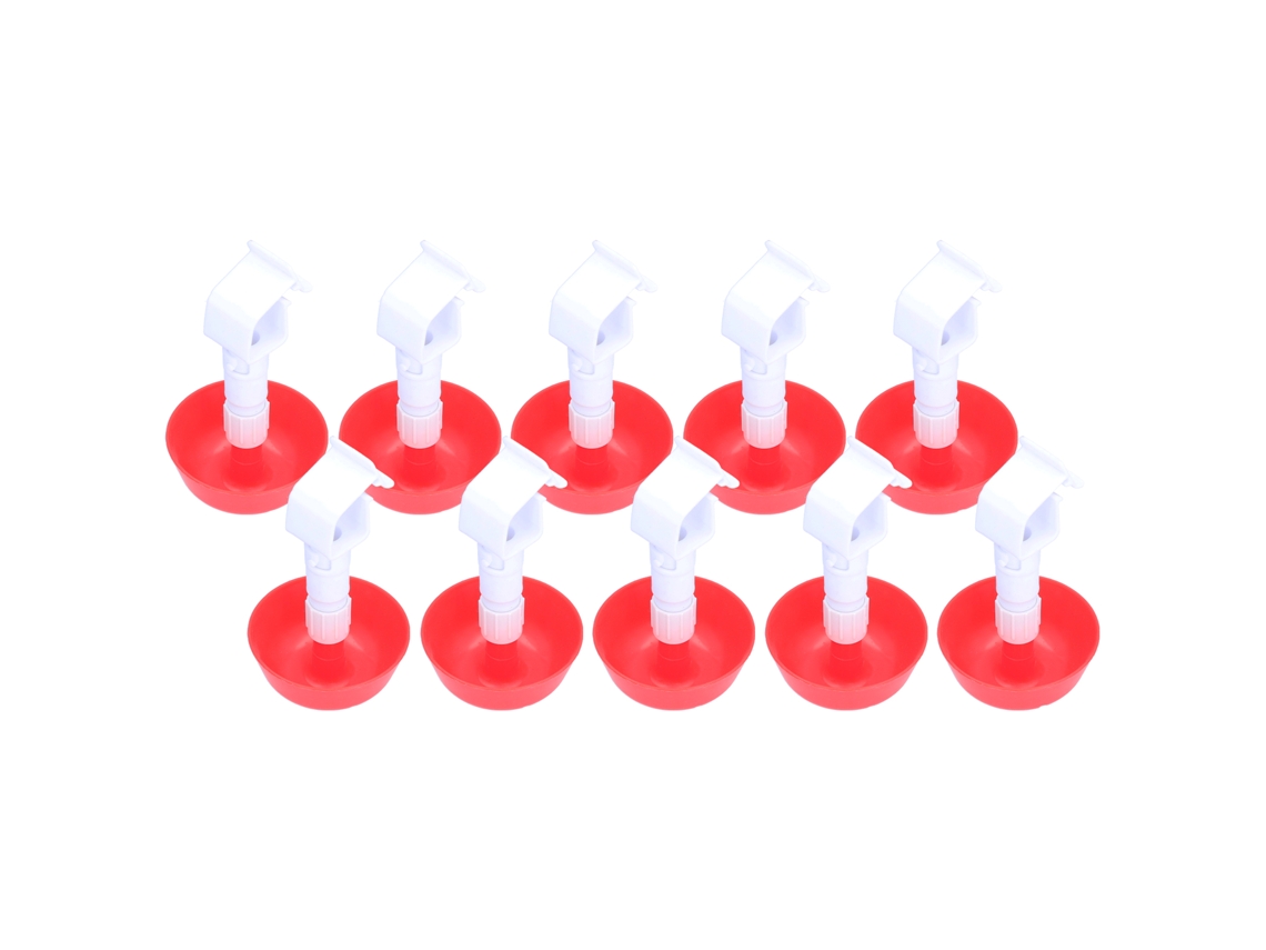 10pcs Bebedouro para Pintinhos Copo Plástico Sist. Água Aves Galinhas Acessório