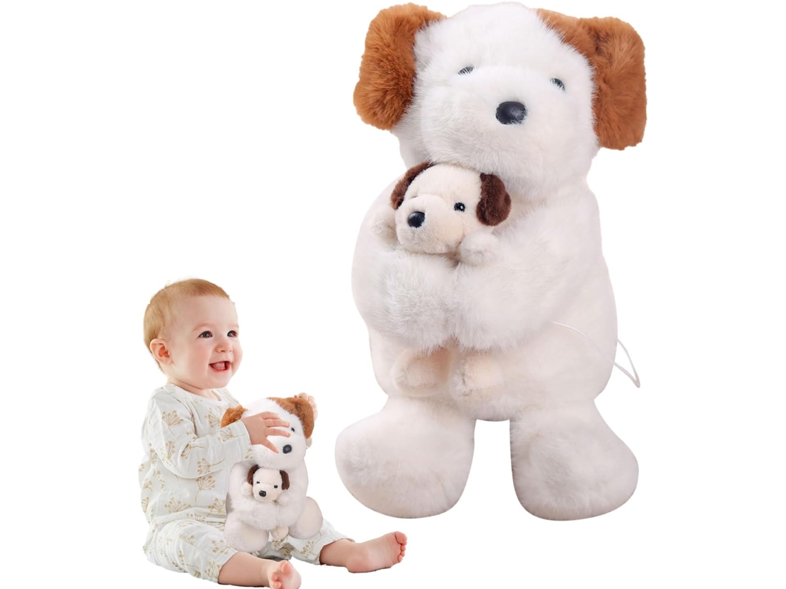 Pelúcia Cachorrinho 30cm Almofada Fofa Brinquedo Calmante