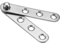 8 Bisagras de Pivot para Portas de Armário, Aço Inoxidável 58mmx11mmx9mm, Giratório 360° | S/MARCA