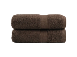 Vidaxl Toalhas De Rosto Premium Solund 2 Unidades Marrom 30x30 Cm 600 G/m²