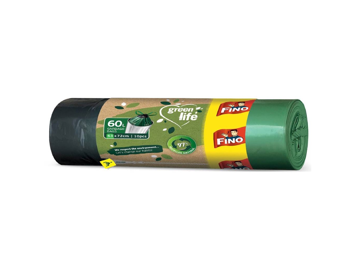Sacos Lixo Green Life Fecho Fácil 60 lt FINO emb. 10 un