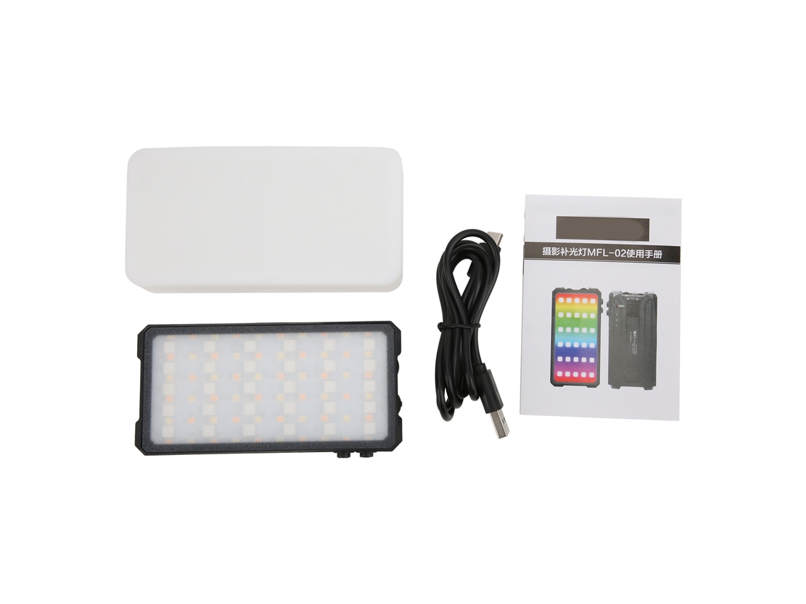 Manbily Mfl‑02 Rgb Fill Light With Soft Light Cover 3000k‑6500k Adjustable Full Color Led Video Light LAXISCREED