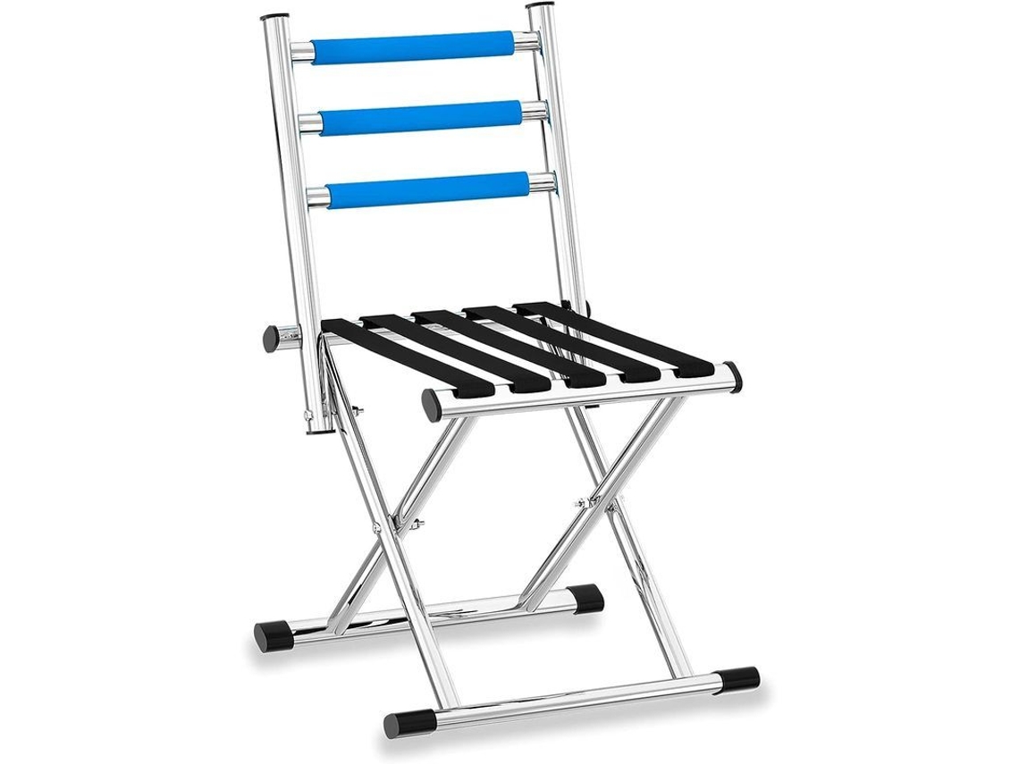 Silla Plegable para Camping Leve com Apoio, Cadeira Portátil para Exterior, Capacidade 660 Libras S/MARCA