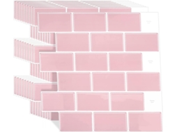 Azulejos autoadesivos para cozinha, 10 folhas, Azulejos autoadesivos premium Slowmoose