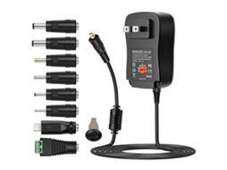 Adaptador de Energia Universal AC para DC 30w 3v‑12v com Porta USB