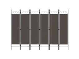 Vidaxl Divisória/biombo Com 6 Painéis 240x180 Cm Antracite