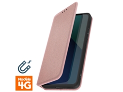 Capa para Xiaomi Redmi Note 13 4G AVIZAR Pele Magnética Dourado .