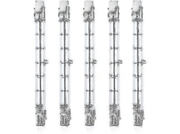 5 Lâmpadas Halógenas R7s 118mm 300w Dimmáveis 220-240v 3100lm Para Iluminação Paisagística, Segurança, Rua