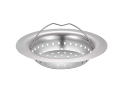 Colador de Inoxidable para Pia, Diâmetro Interno 7,5 Cm, Antiobstrução, Compacto e Compatível com a Maioria Das Pias de Cozinha
