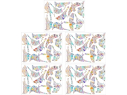Conjunto De 5 Adesivos De Janela À Prova De Pássaros Adesivos De Arco Íris Para Apanhador De Sol Adesivos De Pvc Gokoco
