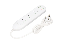 Laxiscreed Extensão De Energia Multifuncional Com Usb E 3000w De Potência Para Casa E Escritório