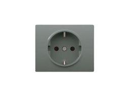 Tapa Enchufe Schuko Iris Aço Netuno 18724AN BJC