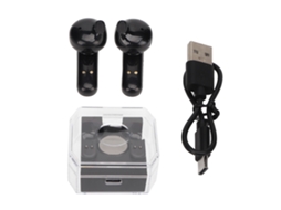 Auriculares com tradutor de idiomas Bluetooth 5.3 com 144 idiomas online para música e chamadas, preto | S/MARCA