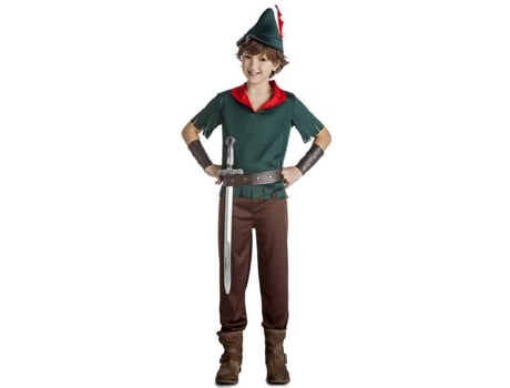 Fato de Menino  Robin Hood Verde Escuro (Tam: 5 a 6 anos)