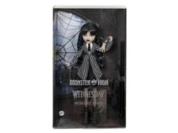 Monster High - Mercredi Addams Em Uniforme - Boneca Com A Coisa - Monster High - Hxj04