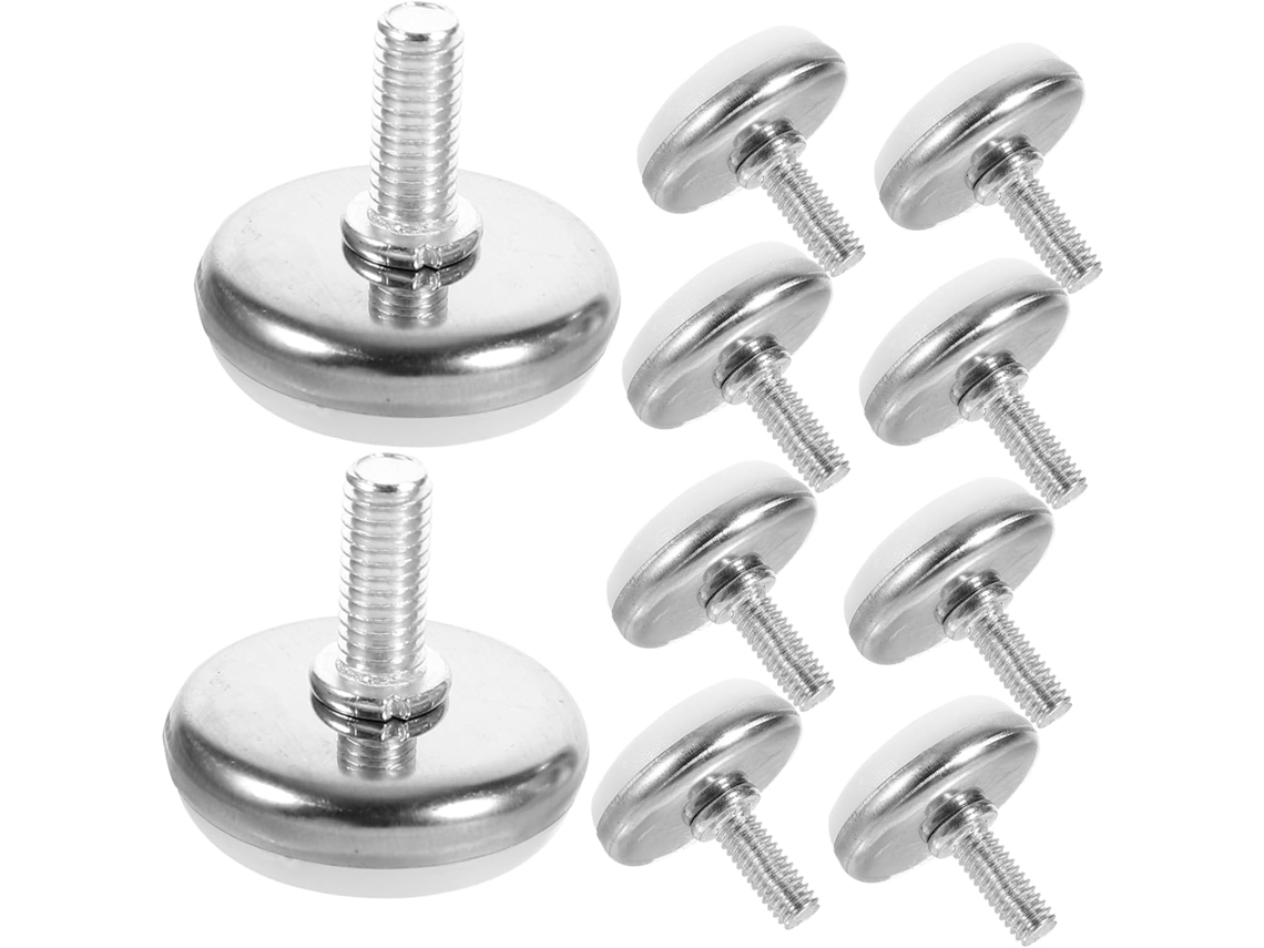 Conjunto De 10 Pés Niveladores Ajustáveis Para Móveis, Ideais Para Armários, Mesas, Cadeiras, Sofás E Camas Estabilidade