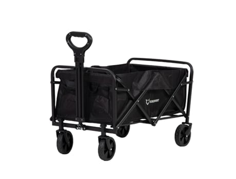 Carrinho de transporte dobrável Foxsport, grande capacidade, para camping ao ar livre, máximo 75 kg
