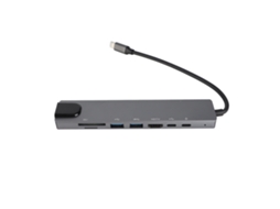 Estação De Docking (hdmi Para Rede Rj45) Type-c Para Hdmi Rj45 Pd Estação De Docking Usb 8 Em 1