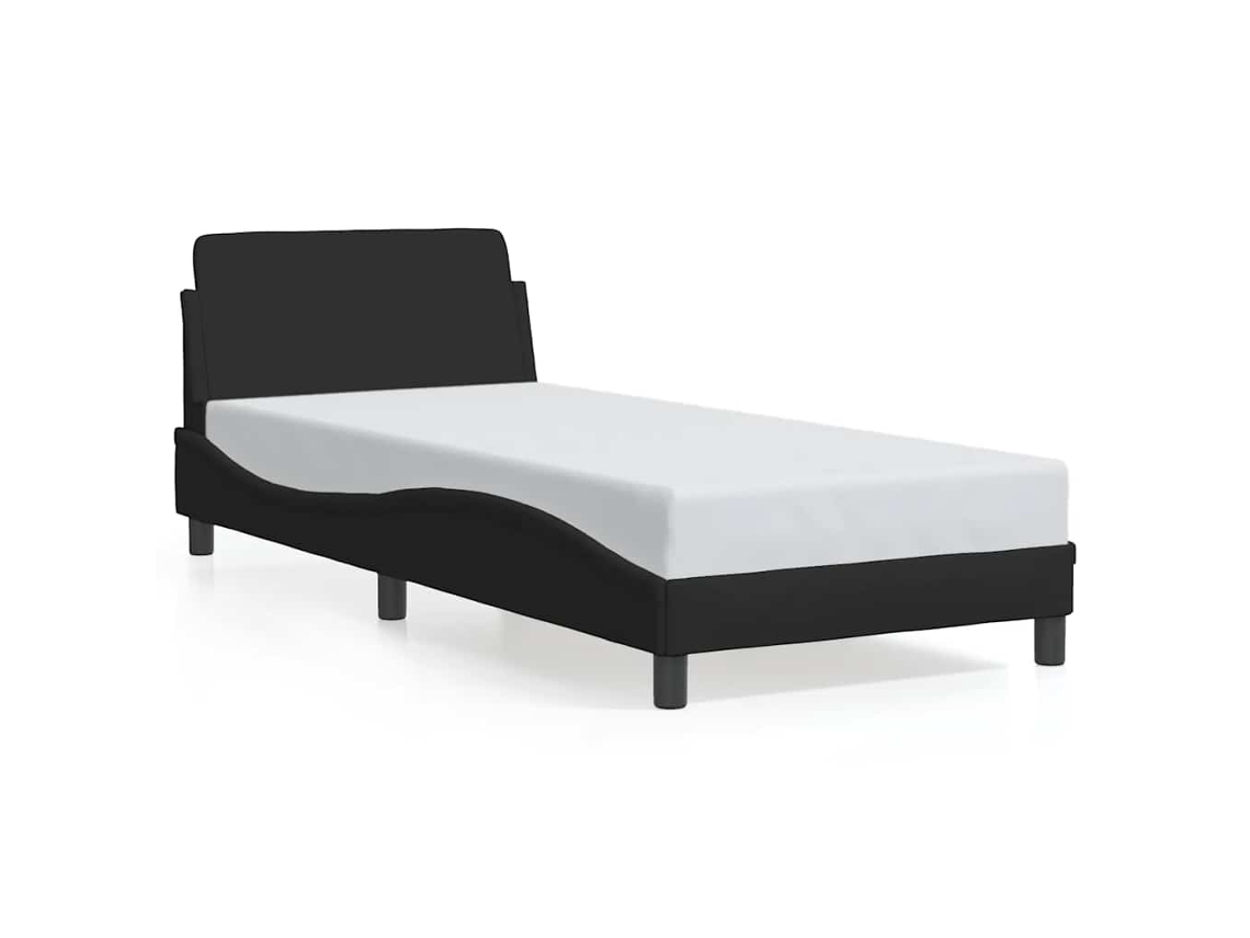 Bed Frame, Bed Frames Vidaxl Preto Tecido (80 X 200 Cm)