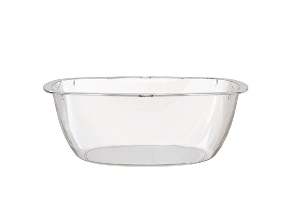 Bacia de lavar S/MARCA plástica transparente para rosto, roupas e pratos