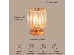 Lâmpada de Teto de Cristal Moderna para Entrada e Varanda | S/MARCA