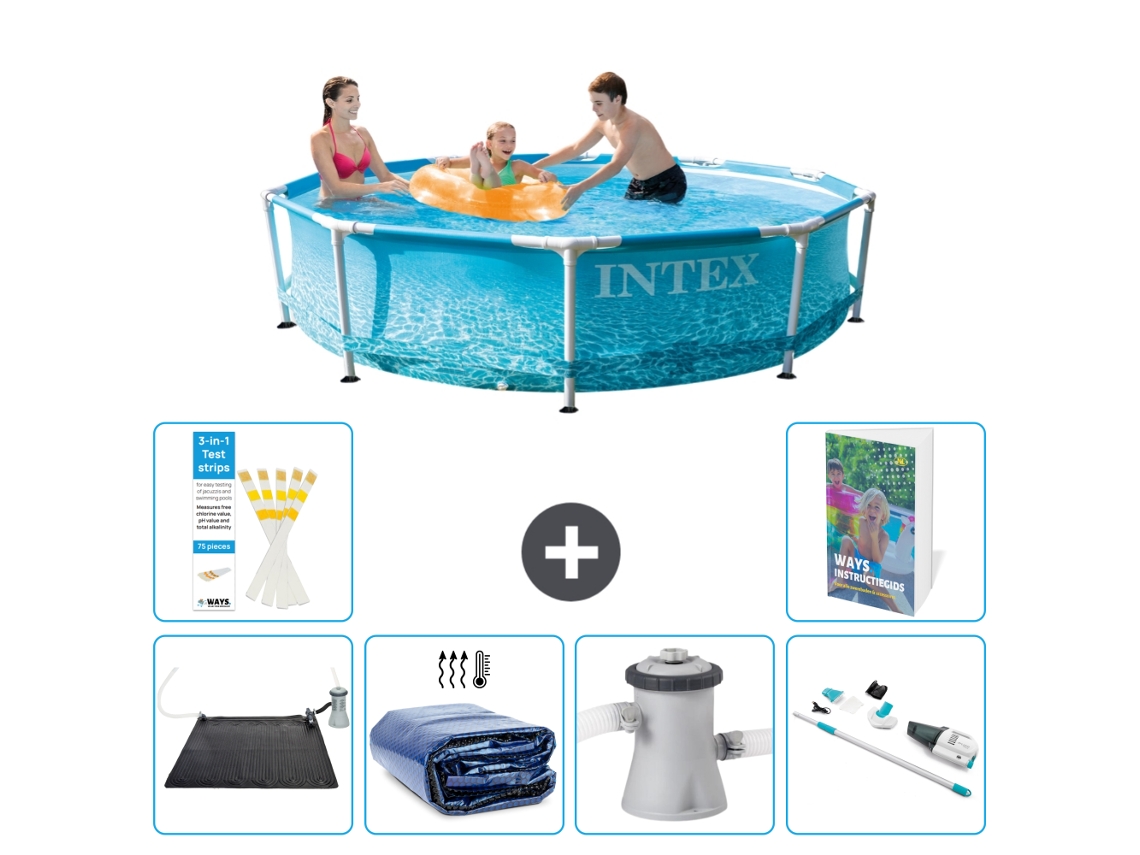 Intex Piscina Com Estrutura Redonda - 305x76 Cm - 7-peças S82
