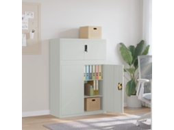Vidaxl Arquivador 90x40x130 Cm Aço Cinzento-claro