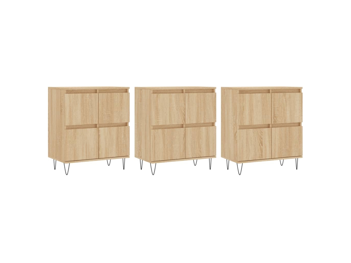 Sideboard, Sideboards Vidaxl Marrom Madeira Processada (n/a)