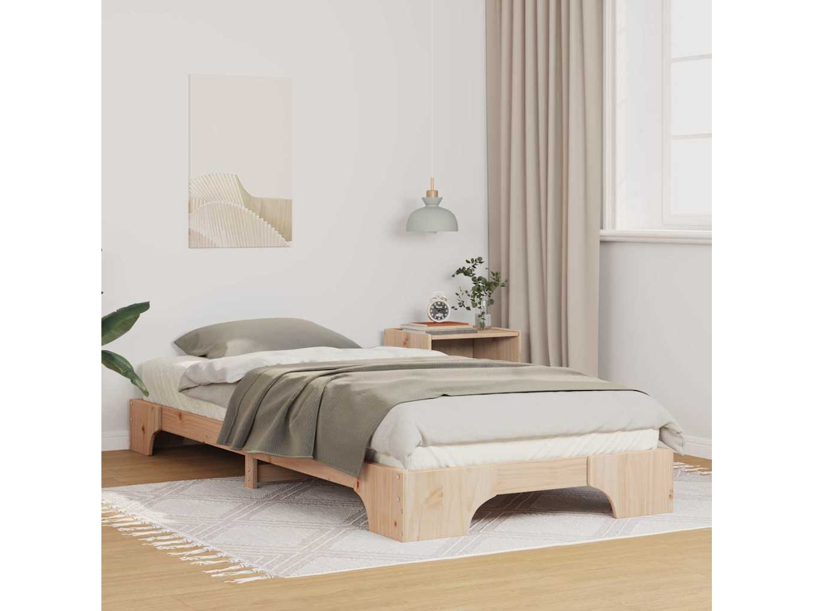 Vidaxl Estrutura Da Cama Castanho 90 X 210 Cm